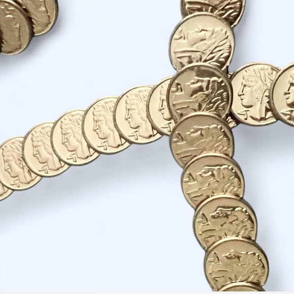 Gold Coin Embellished Belt - Picture 2 of 2